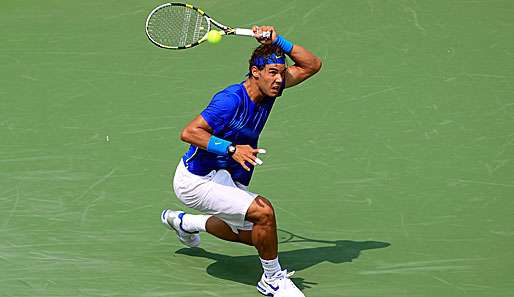 Im Spiel obenauf, danach am Boden: Rafael Nadal sorgte für eine Schrecksekunde