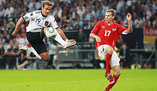 Shootingstar Mario Götze (l.) wird im Test gegen Polen von Beginn an auflaufen