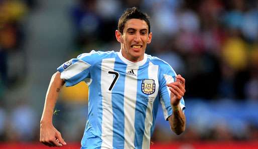 Angel Di Maria von Real Madrid erzielte ein Tor beim Sieg von Argentinien gegen Nigeria 