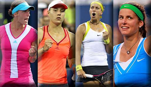 Das DTB-Quartett: Andrea Petkovic, Angelique Kerber, Sabine Lisicki, Julia Görges (v.l.)