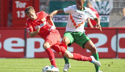 Union Berlins Simon Terodde (l.) muss voraussichtlich bis zu sechs Wochen pausieren