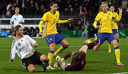 Alexandra Popp erzielte das einzige Tor im Spiel Deutschland gegen Schweden