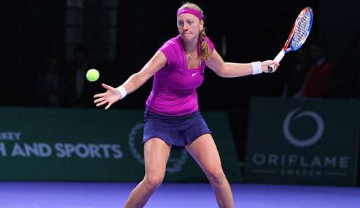 Petra Kvitova hat erstmals in ihrer Karriere das Finale der WTA Champs erreicht 