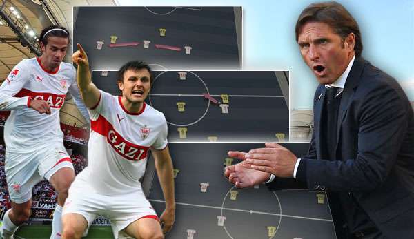 Eckpfeiler des Stuttgarter Erfolgs: Martin Harnik, William Kvist und Trainer Bruno Labbadia