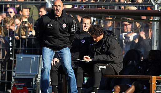 Nicht begeistert vom späten Ausgleich gegen Fürth: St. Paulis Coach Andre Schubert