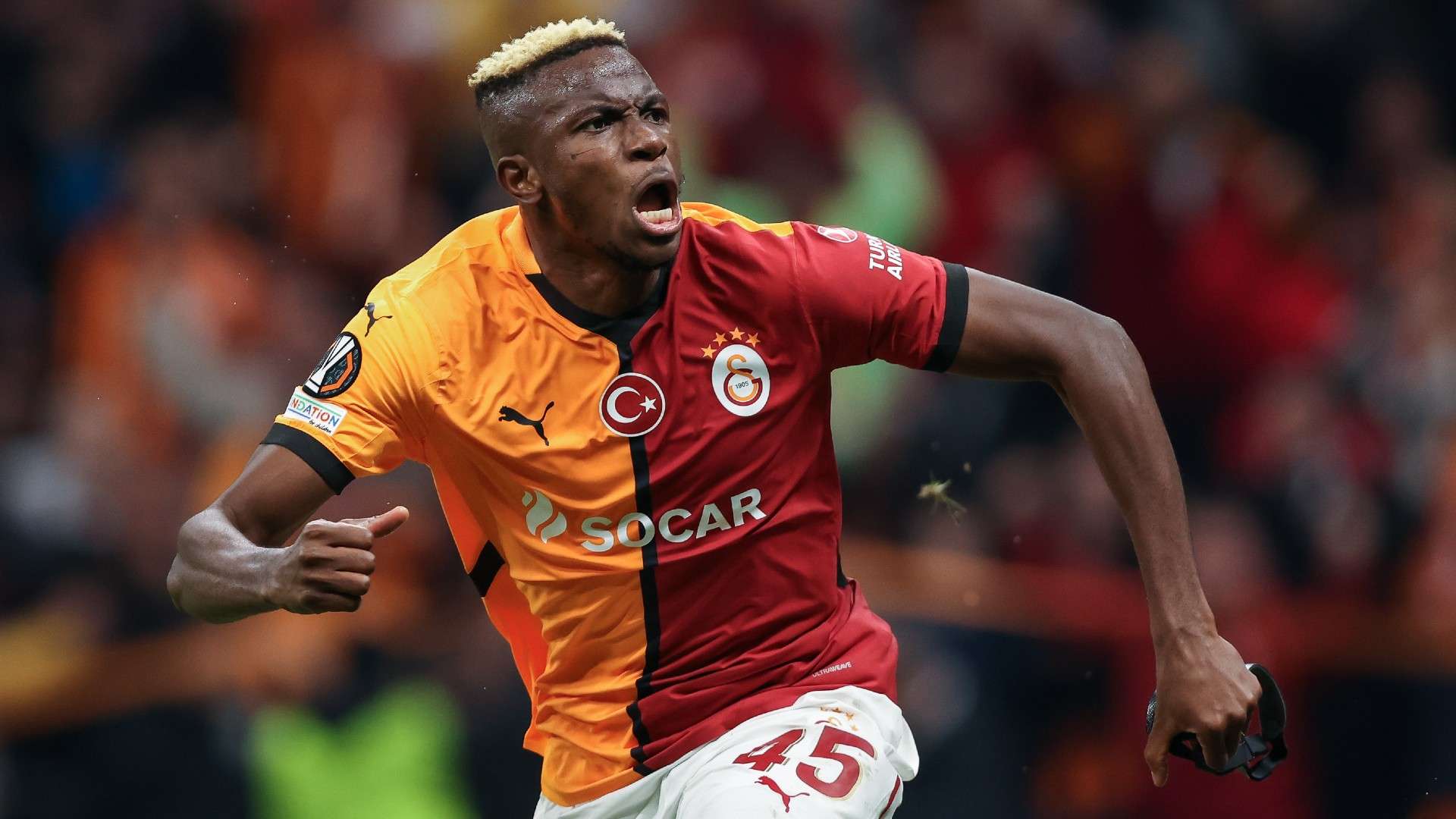 Victor Osimhen of Galatasaray celebrates 