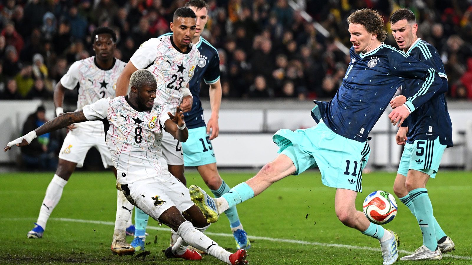 Nick Woltemade im Spiel gegen Ghana