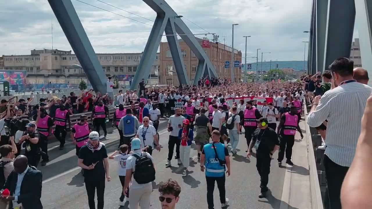 PSG Fanmarsch Budapest