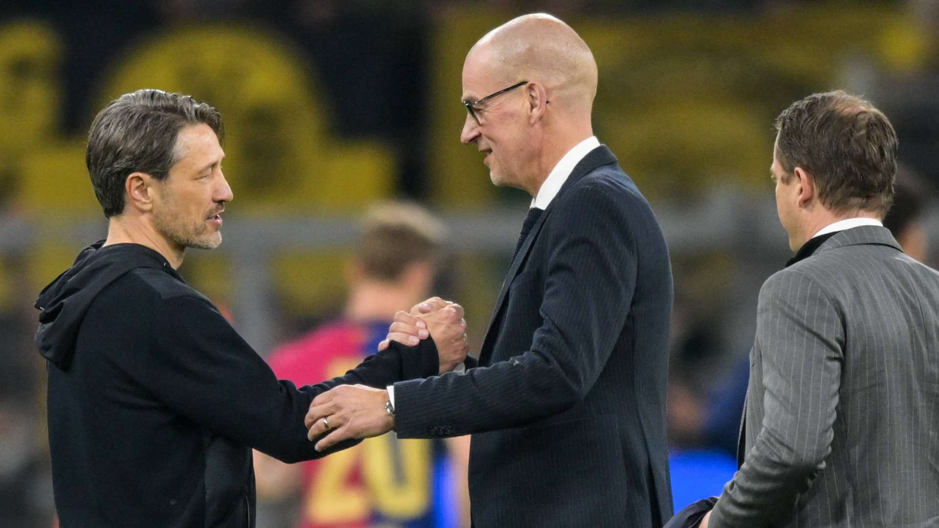 NIKO KOVAC CARSTEN CRAMER LARS RICKEN BORUSSIA DORTMUND