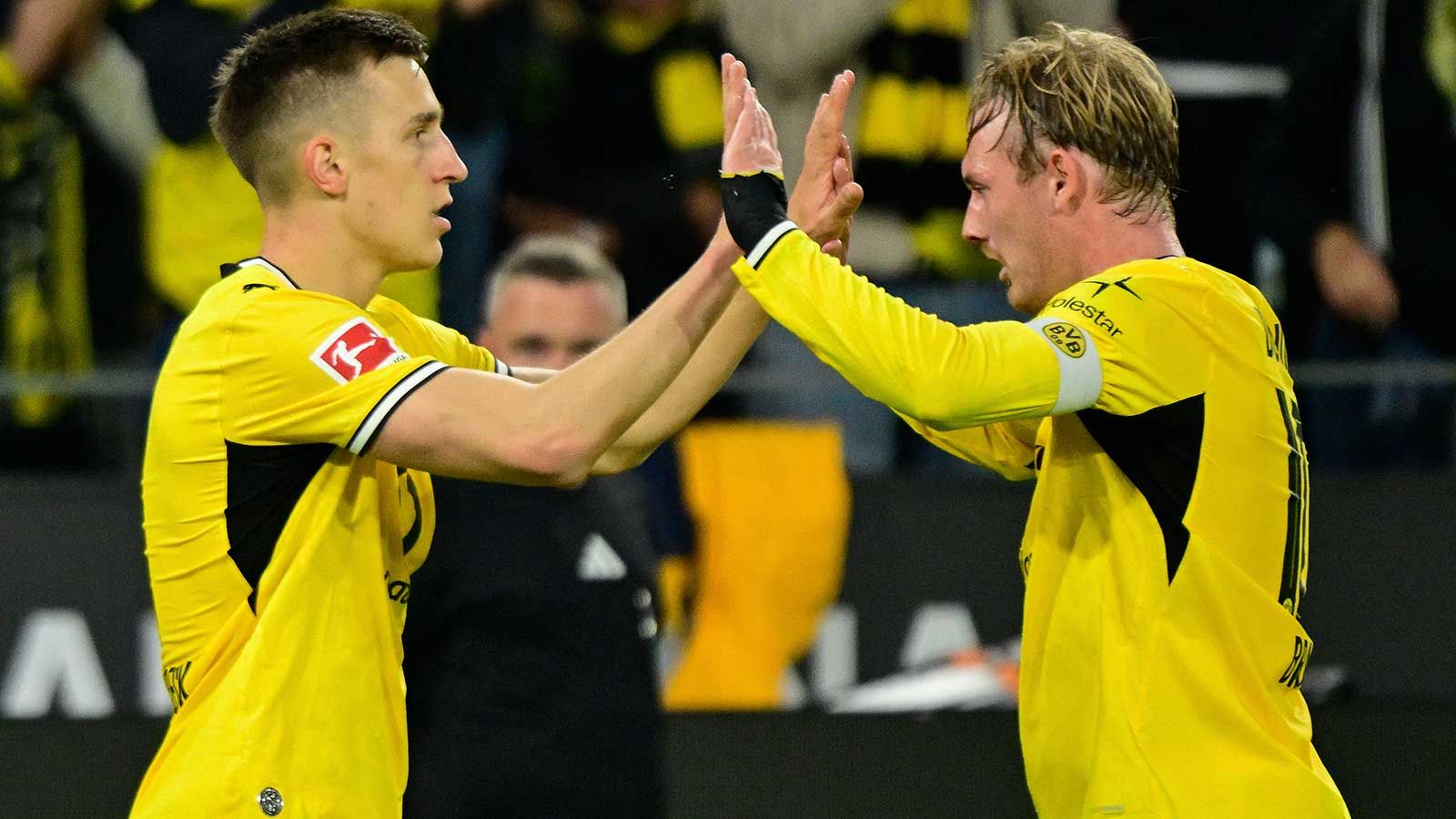 Standing Ovations für Julian Brandt und ein bemerkenswertes Tor-Debüt: BVB dreht 
