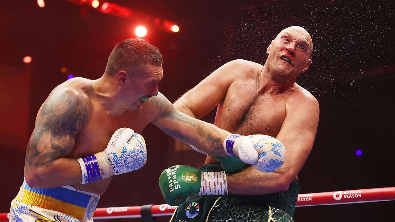 Oleksandr Usyk gegen Tyson Fury.