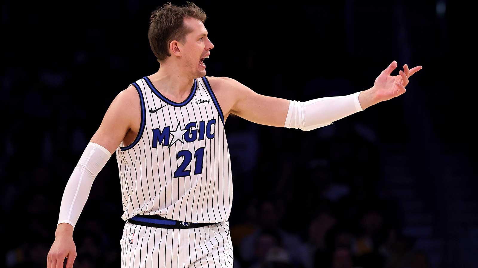 Moritz Wagner looking frustrated on the court