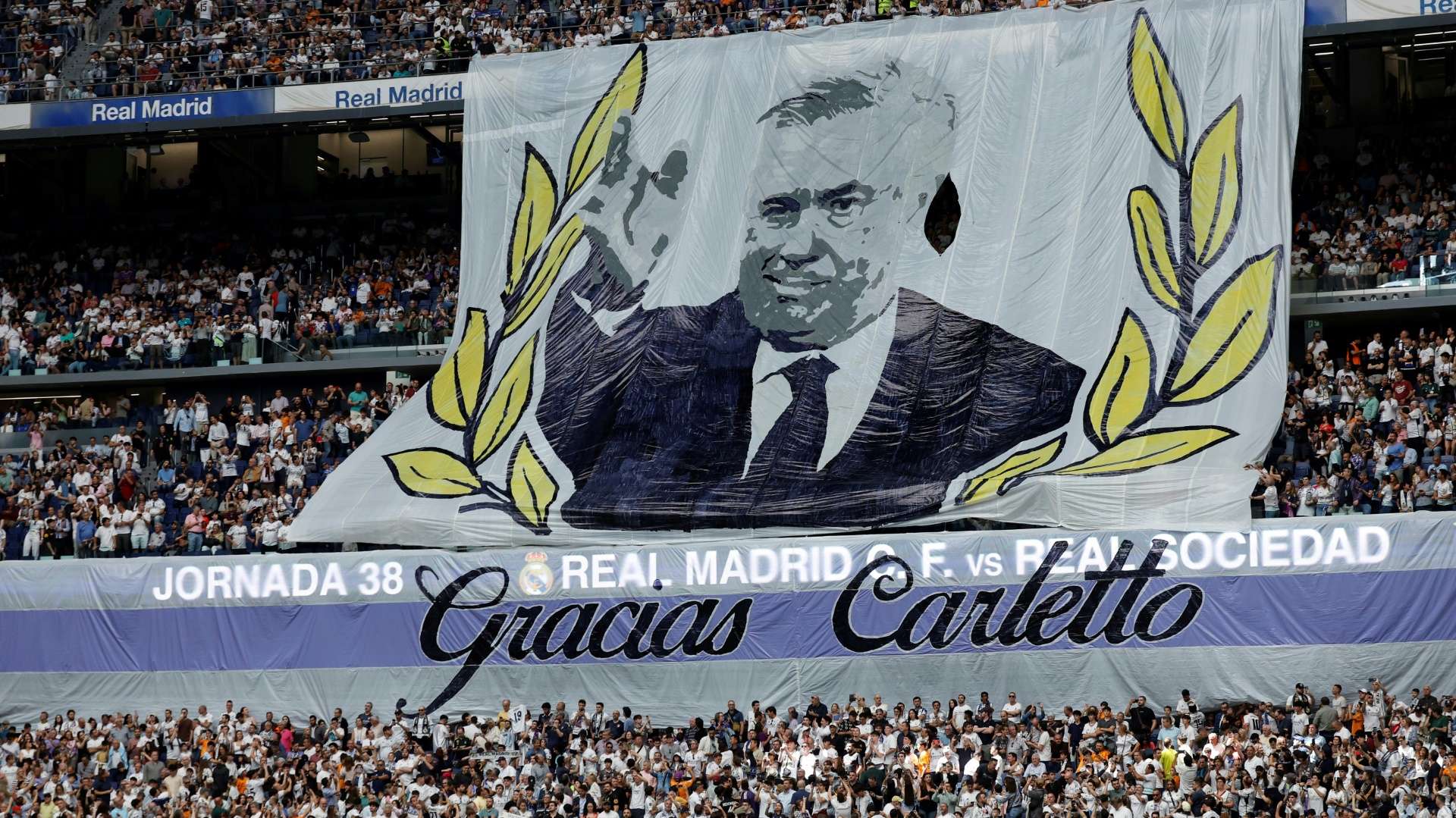 Die Real-Fans verabschieden Carlo Ancelotti (&#169; AFP/SID/OSCAR DEL POZO)