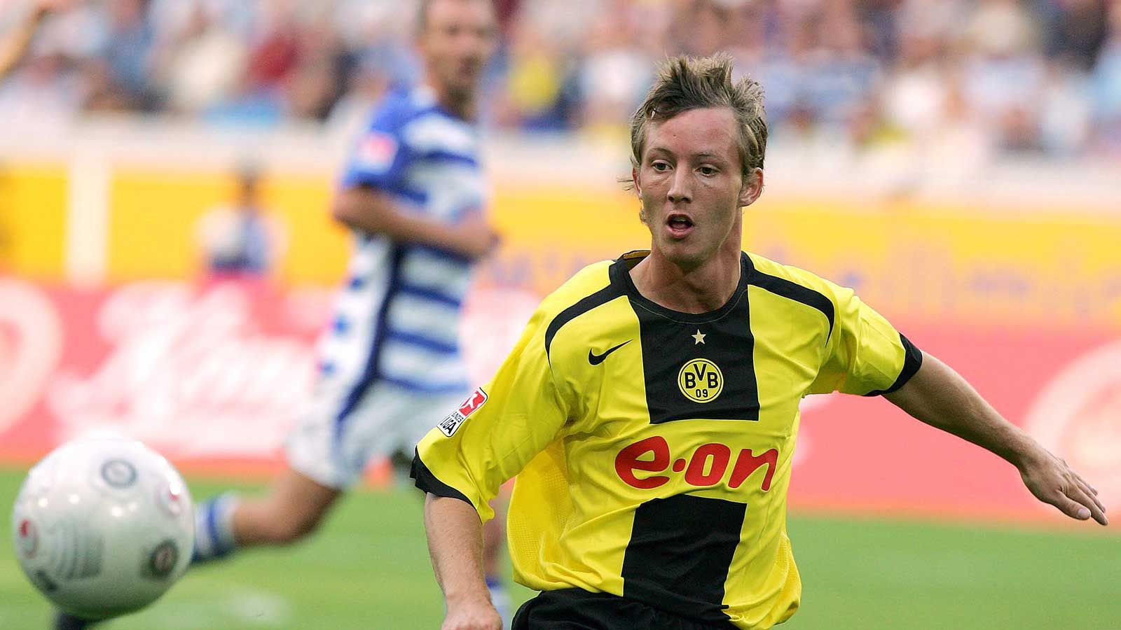 Cedric van der Gun during his trial period with Borussia Dortmund