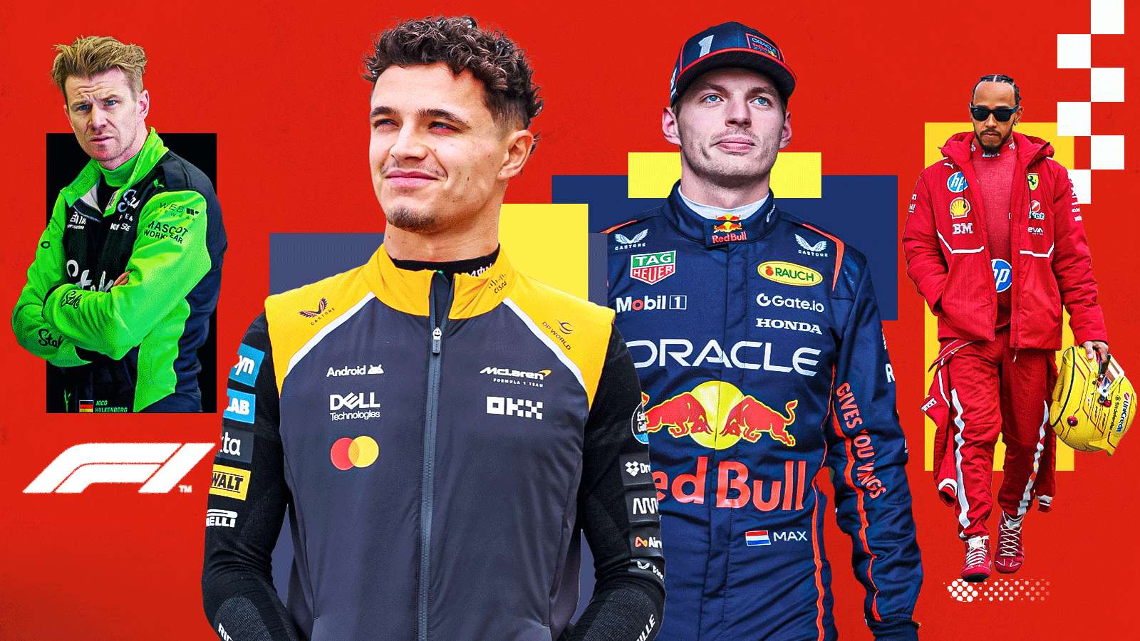 Formel 1, Lando Norris, Max Verstappen, Lewis Hamilton, Nico Hülkenberg