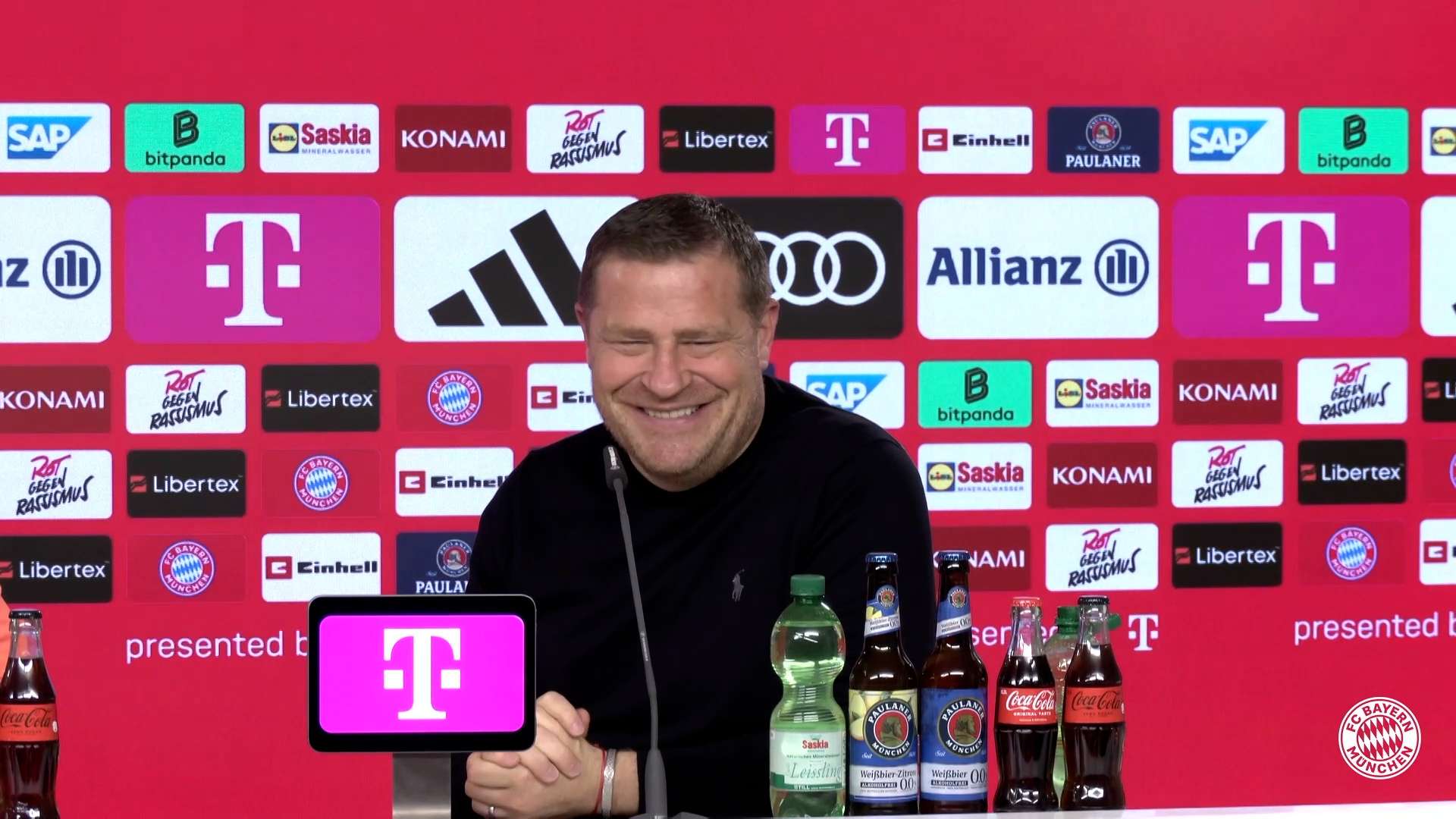 Max Eberl, Pressekonferenz FC Bayern