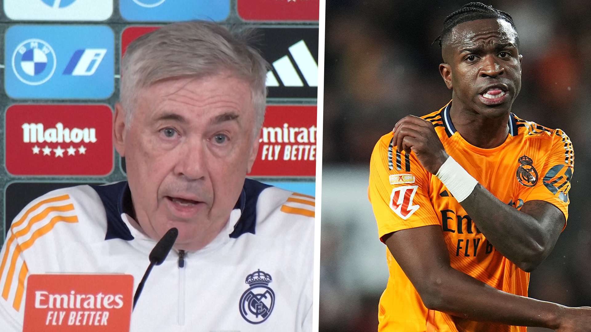 Carlo Ancelotti und Vinicius Junior