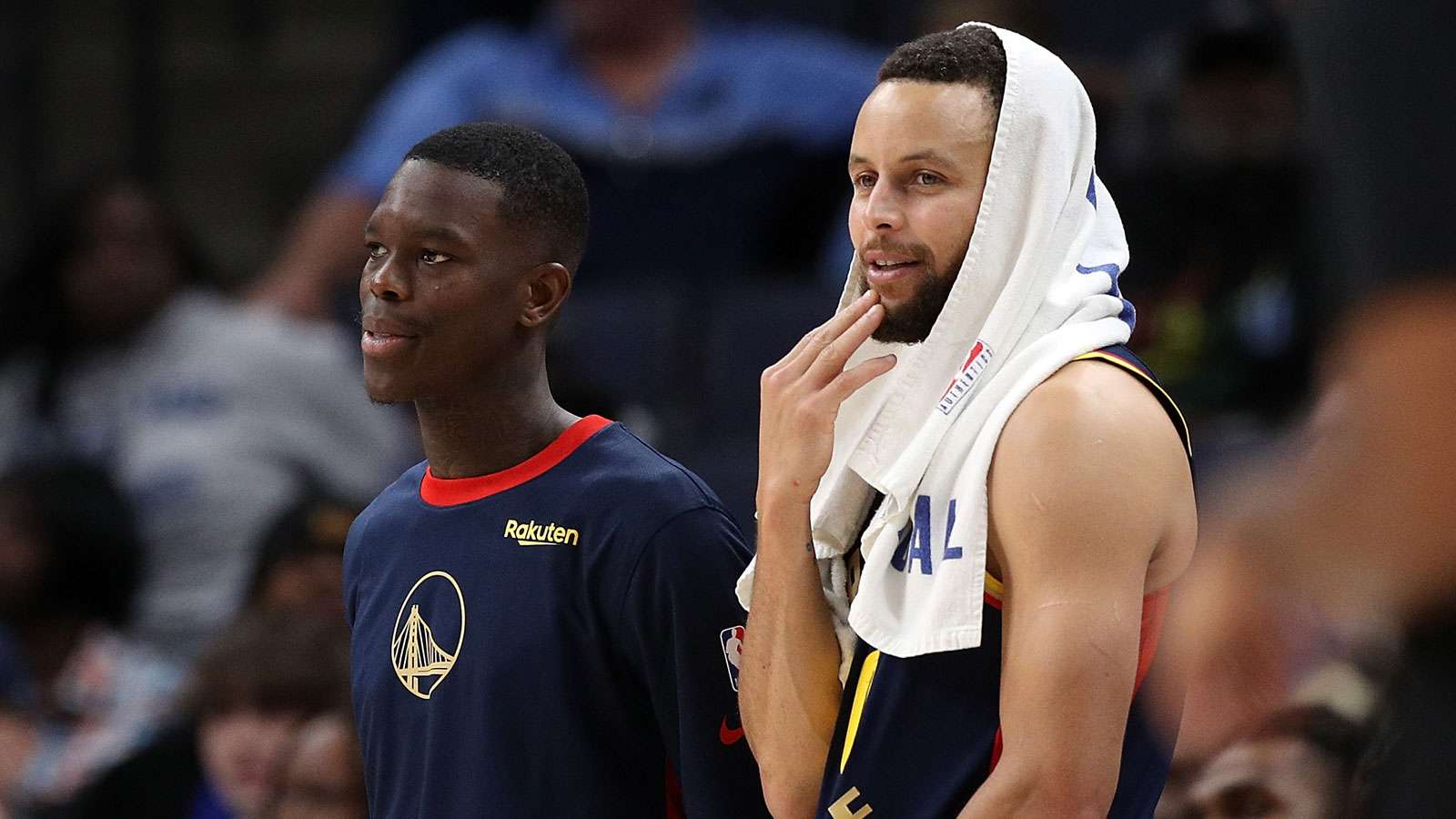 Dennis Schröder und Steph Curry NBA