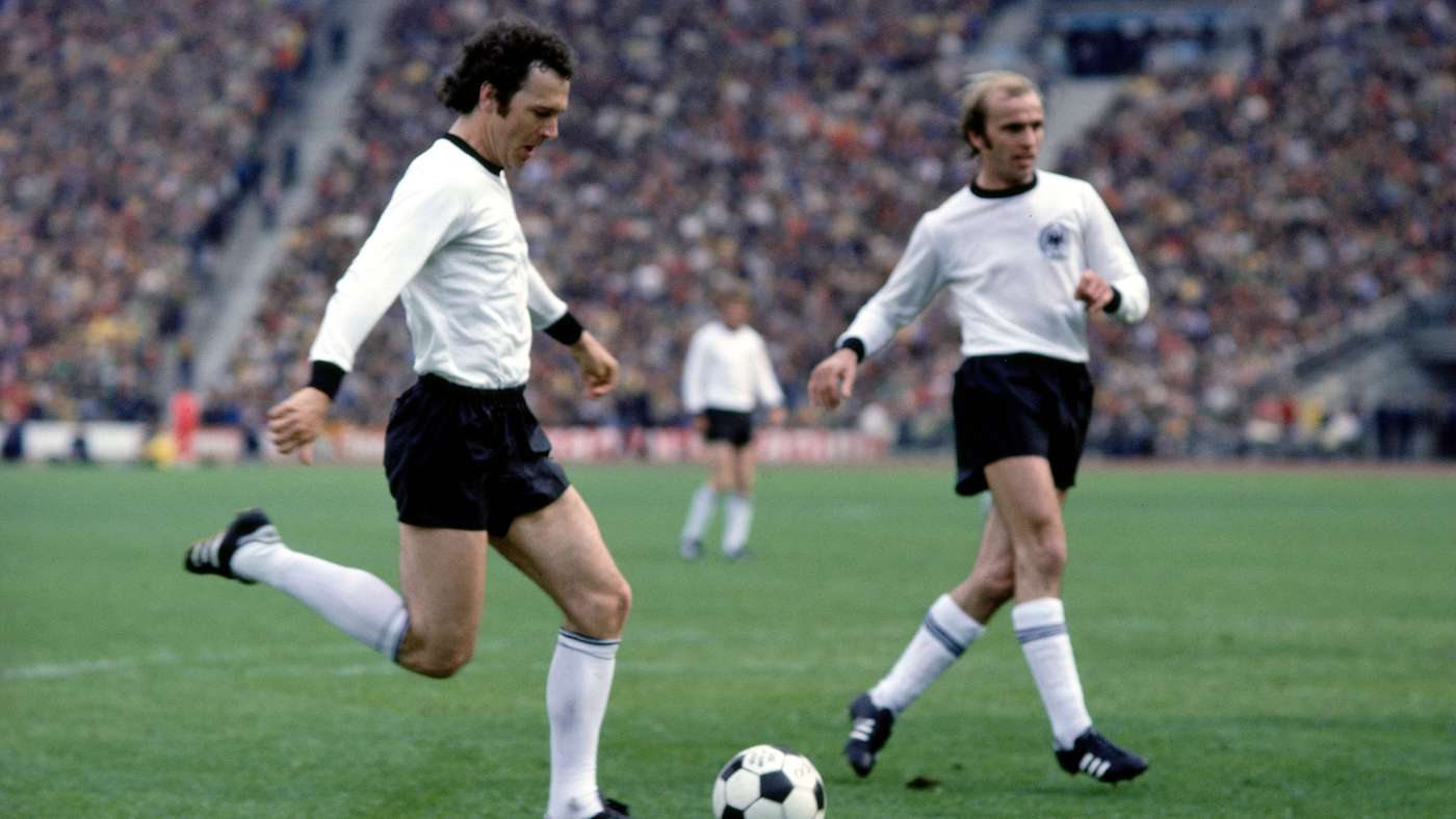 Franz Beckenbauer 1976 West Germany v Spain