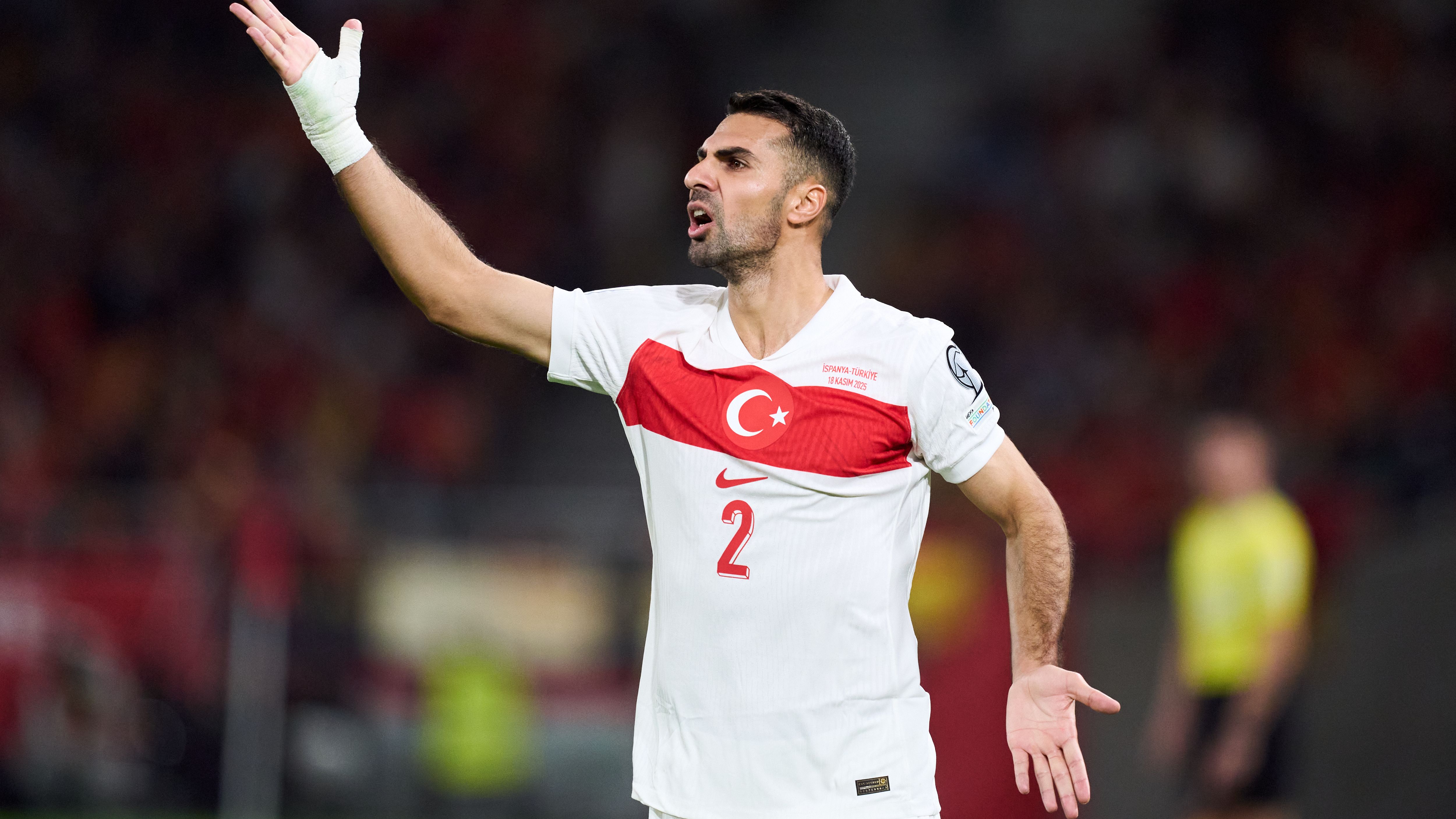 Turkish national football team in action